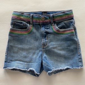 Gap Kids - Girls High Waist shorts, denim, Size 8